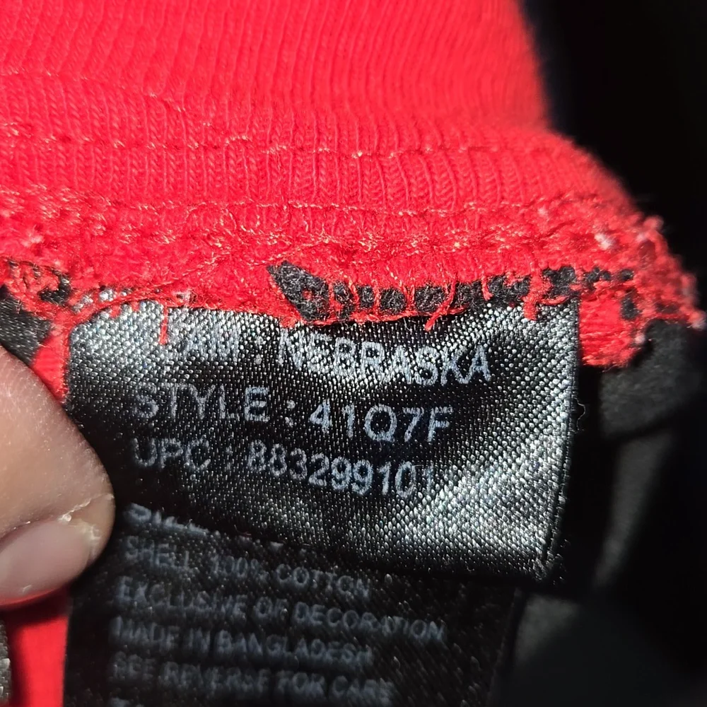 Vintage Starter Nebraska Huskers 6/9M Red Black Onesie